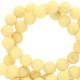 Jade Naturstein Perlen rund 8mm matt Sunshine yellow